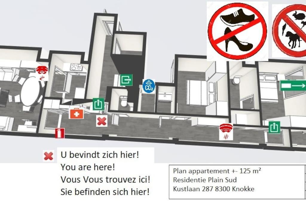 Top Location! Unique Luxurious 2-Bedroom Apartment In Knokke - 'T Zoute エクステリア 写真